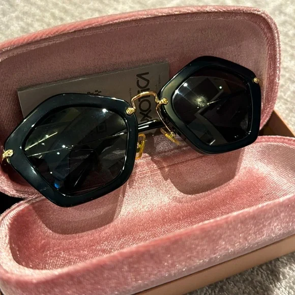 MIU MIU SMU 06O 1AB - 1A1 Sunglasses Grey SMU06O Frame - Picture 1 of 10